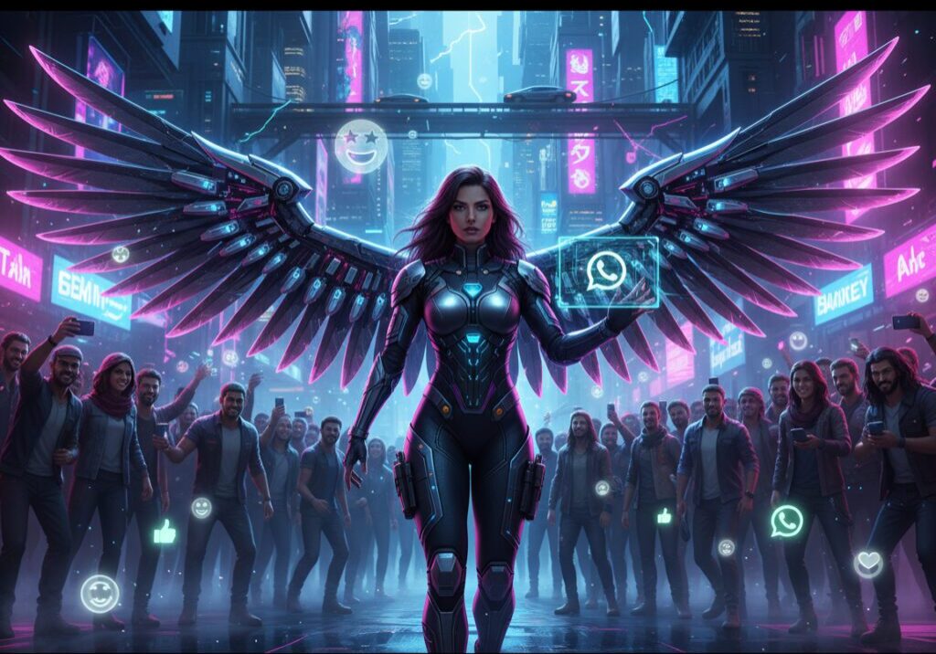 Marketing manager-superhuman-with-metal-wings-on-h__40558